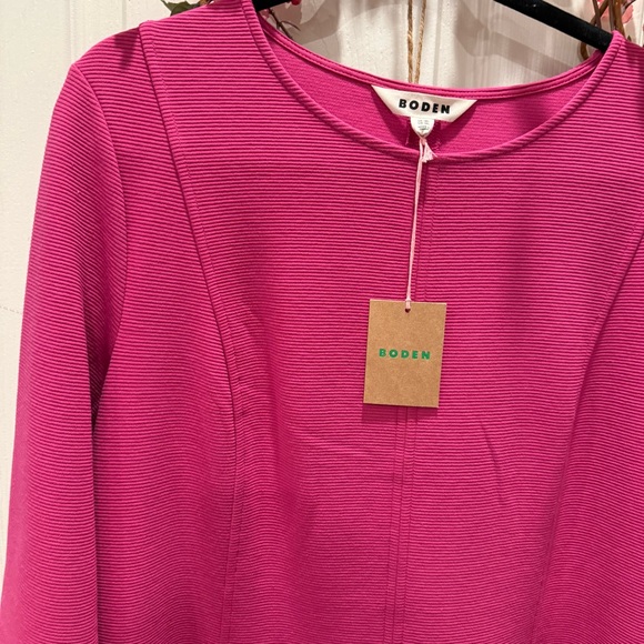 Boden Dresses & Skirts - Boden Hot Pink Long Sleeve Dress
